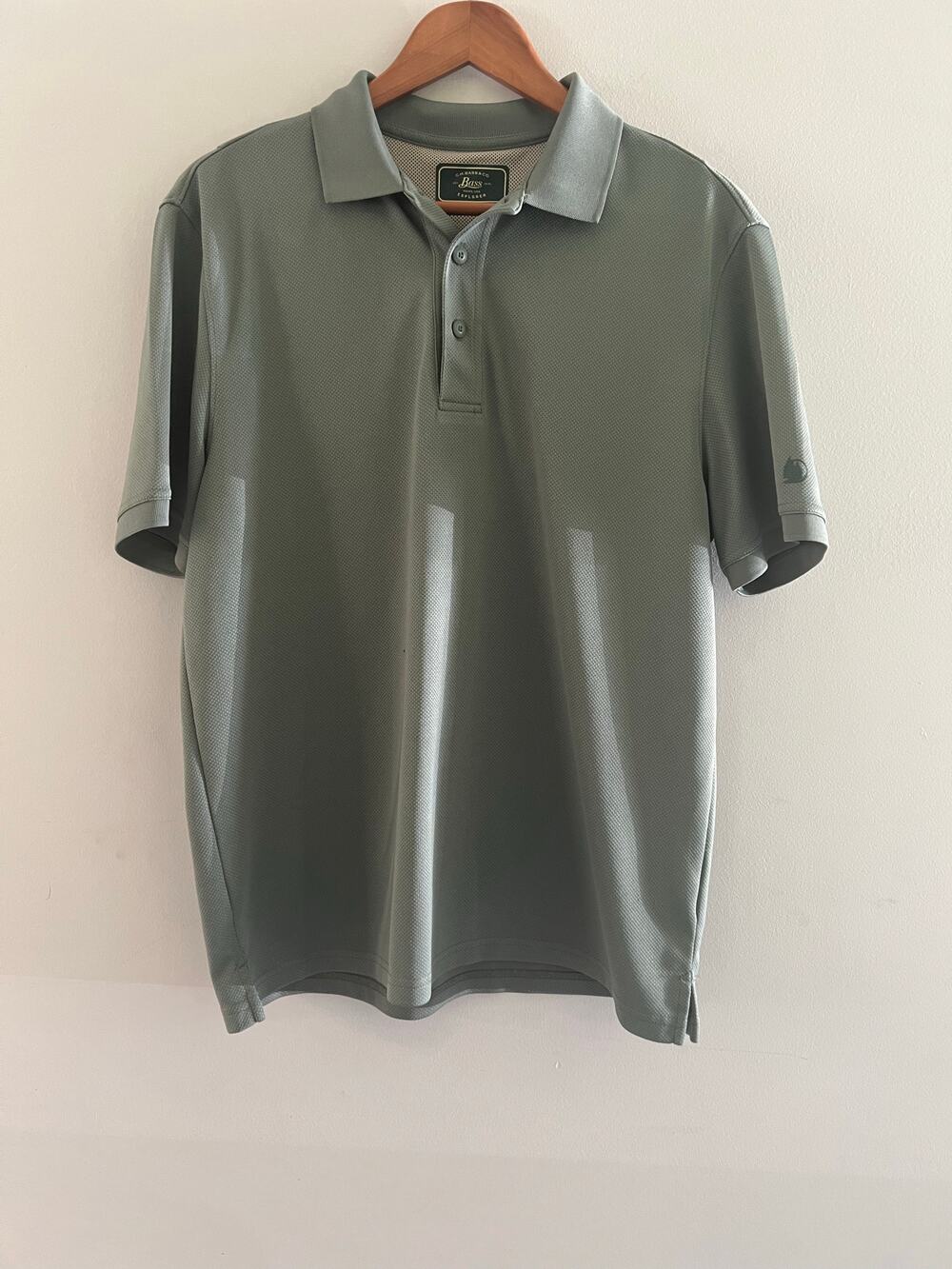 G.H. Bass & Co. Men's Active Polo Shirt Green Size Medium JL - Picture 1 of 9
